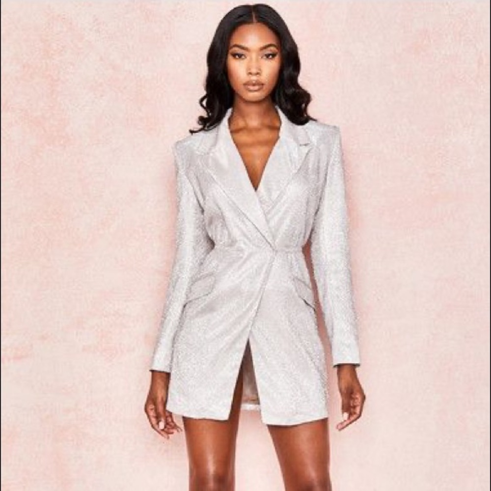House of CB Sparkly Blazer Dress